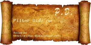 Pilter Diána névjegykártya